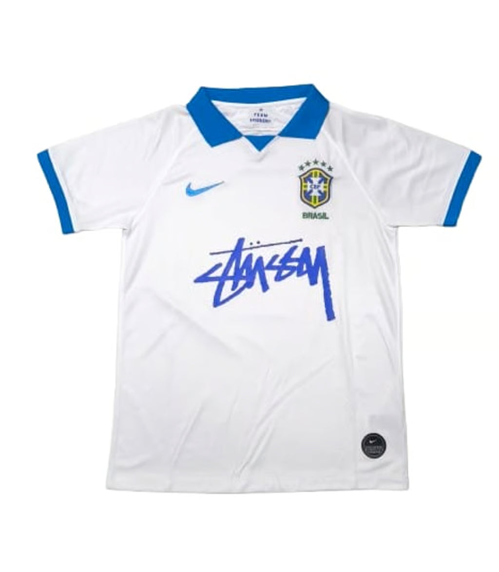 Stussy x Brasil blanca y azul
