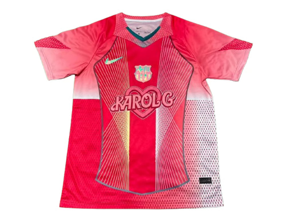 Barcelona x Karol G camiseta edición especial roja