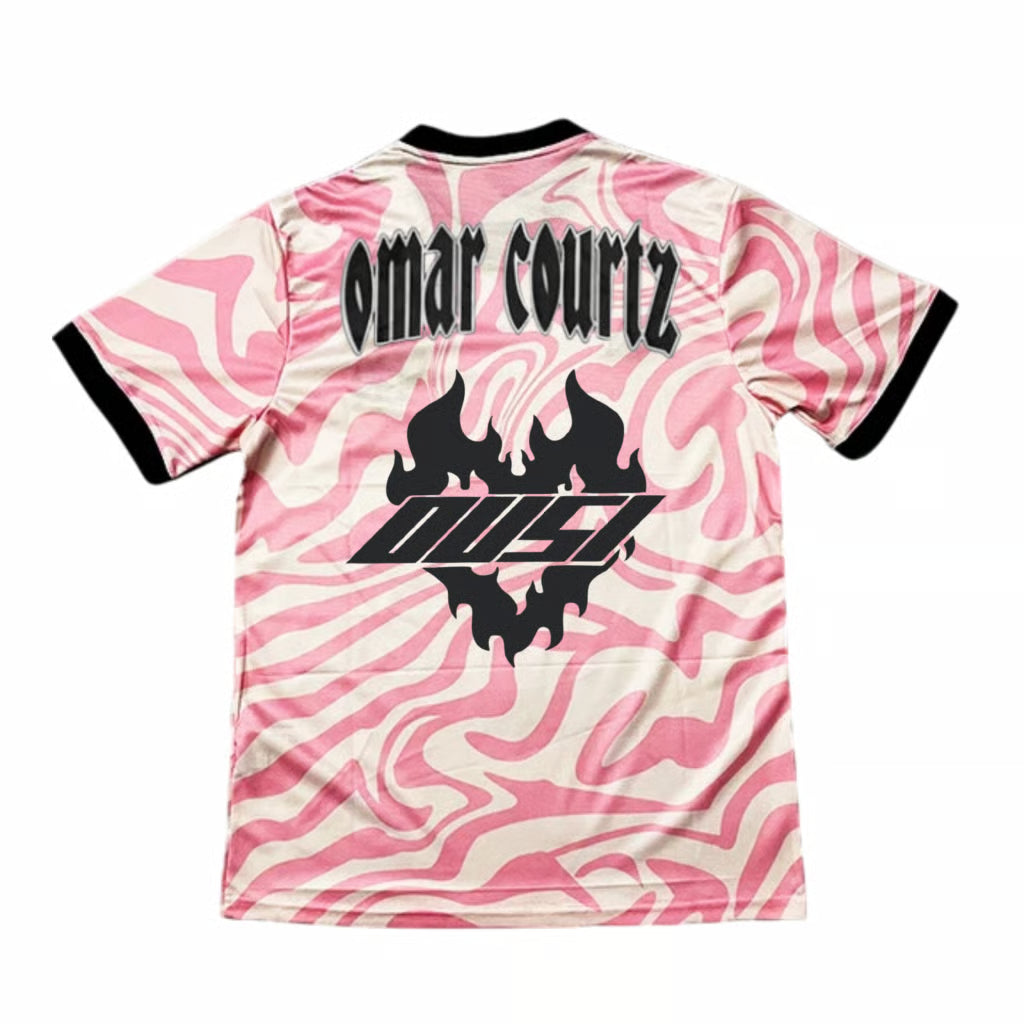 Flamengo x Omar Courtz camiseta rosa