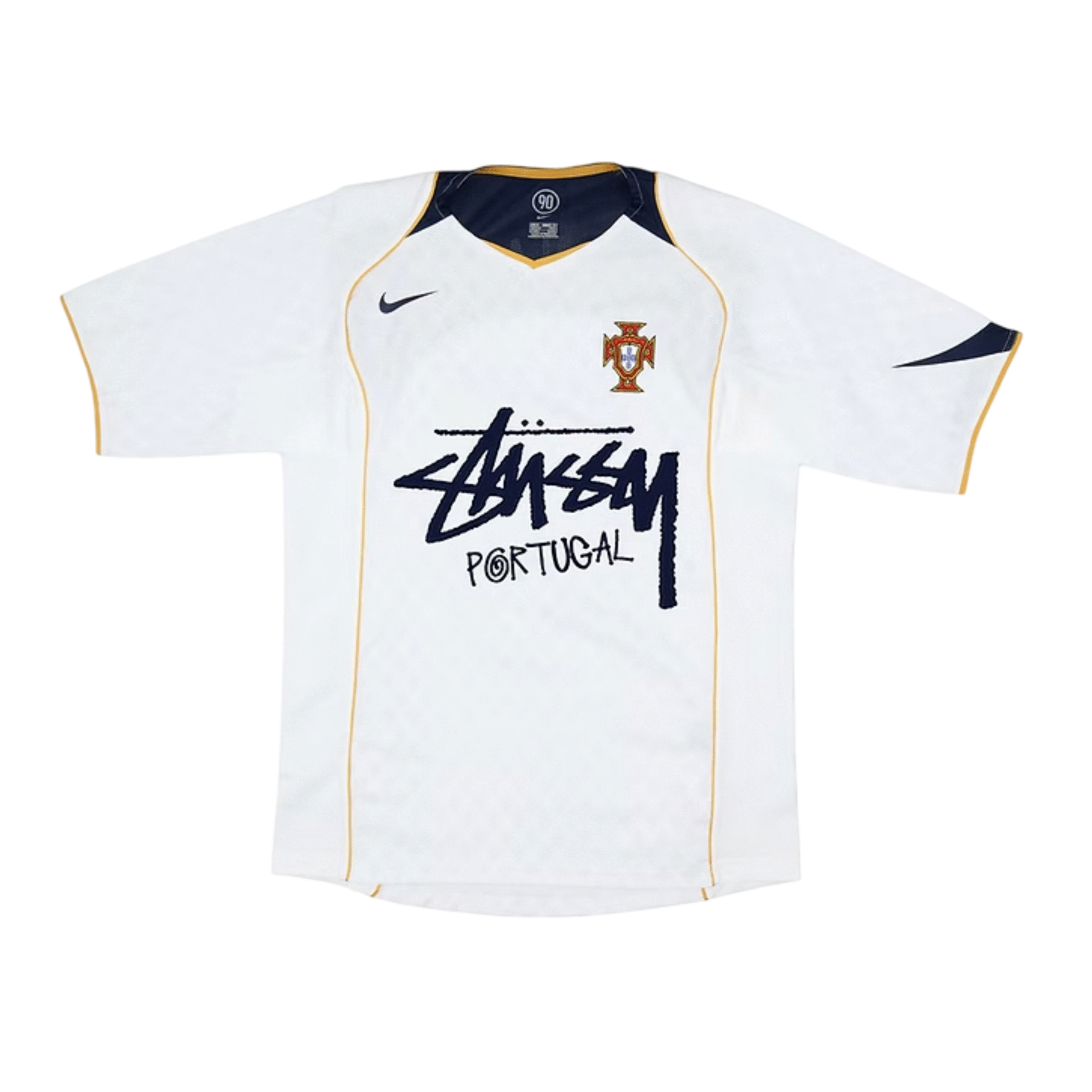 Camiseta Portugal C.Ronaldo x Stussy blanca retro