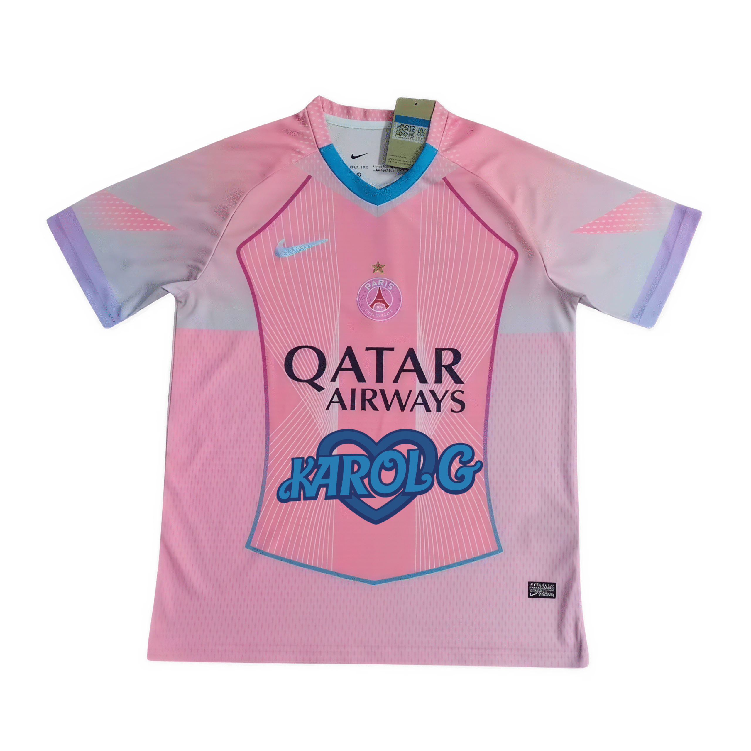 Camiseta PSG x Karol G edición especial rosa