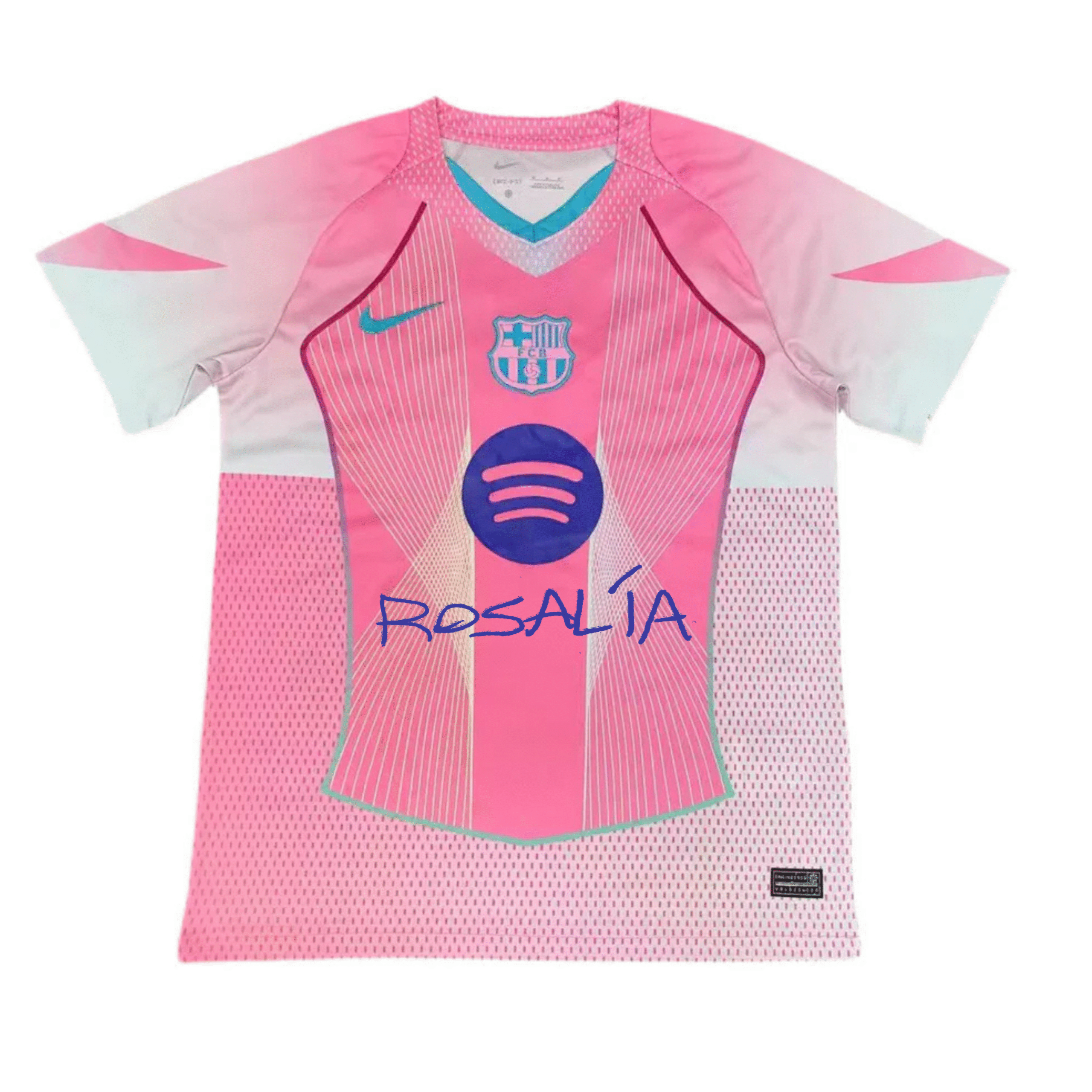 Camiseta Barcelona x Rosalía rosa edición especial