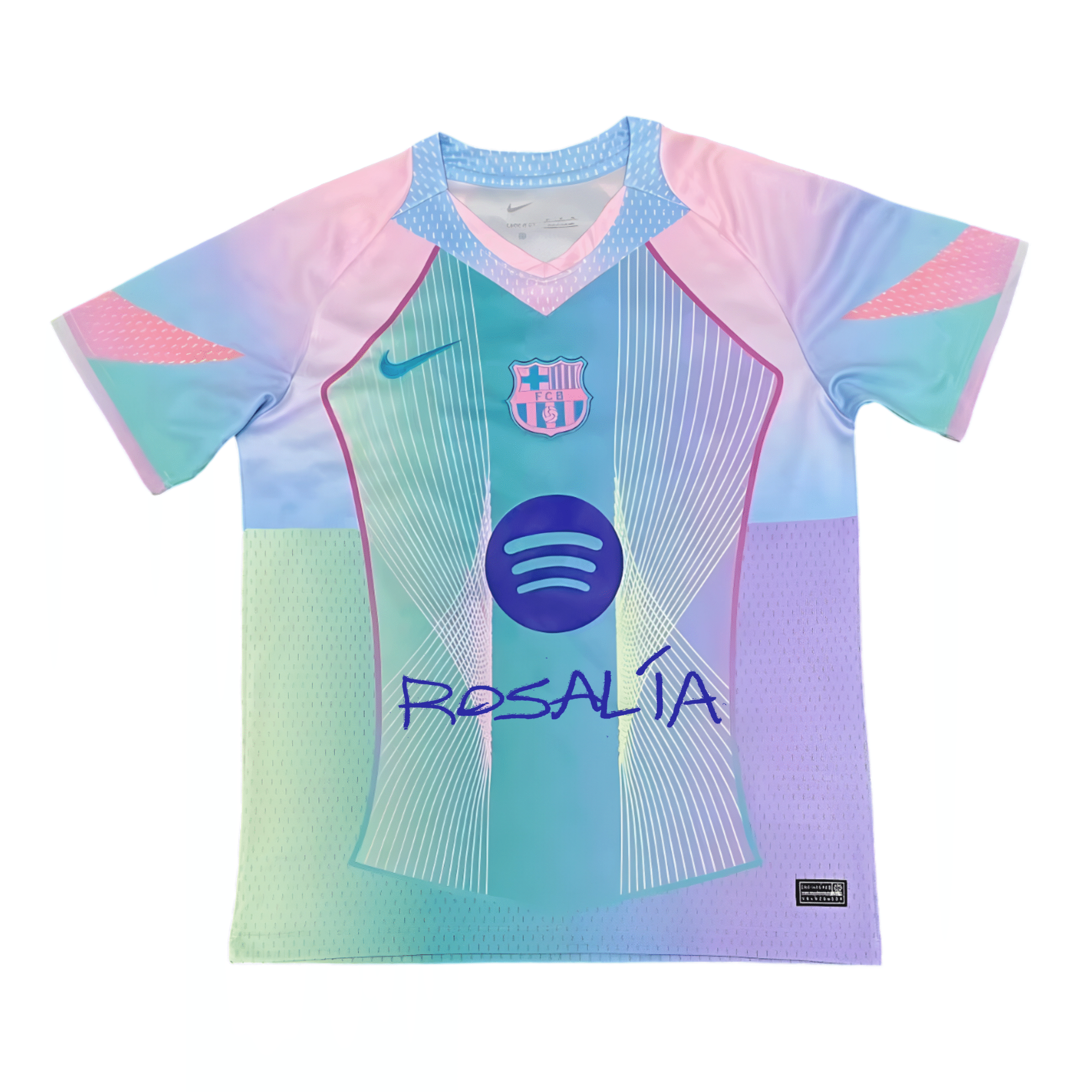 Camiseta Barcelona x Rosalía azul edición especial