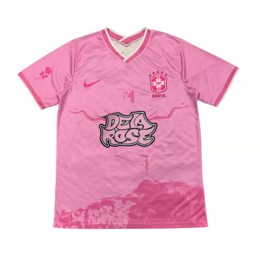 Brasil x De la Rose camiseta rosa