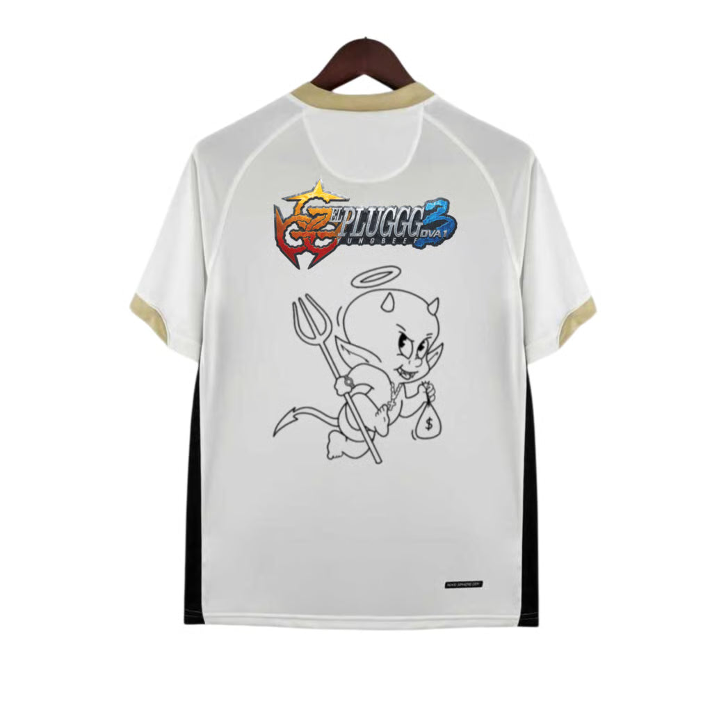 Manchester United x Yung Beef camiseta blanca retro