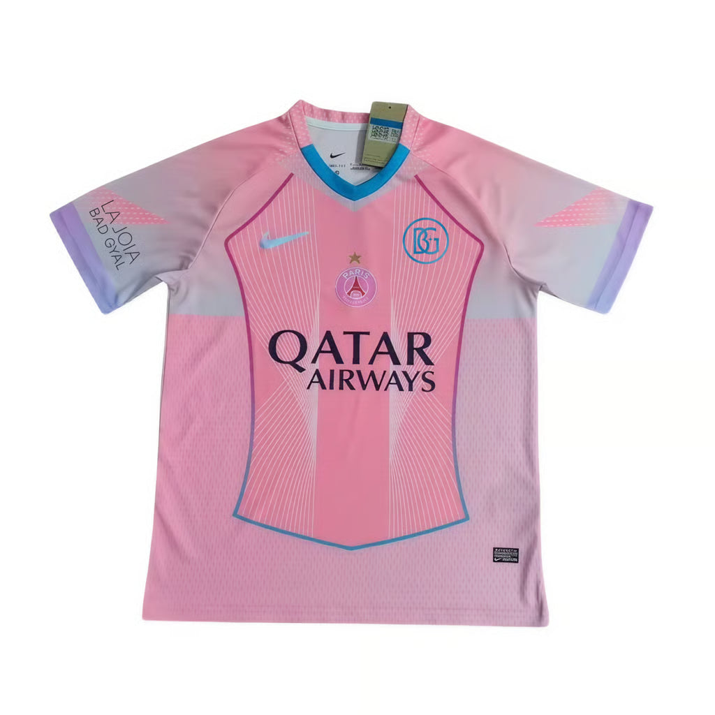PSG x Bad Gyal camiseta edición especial rosa