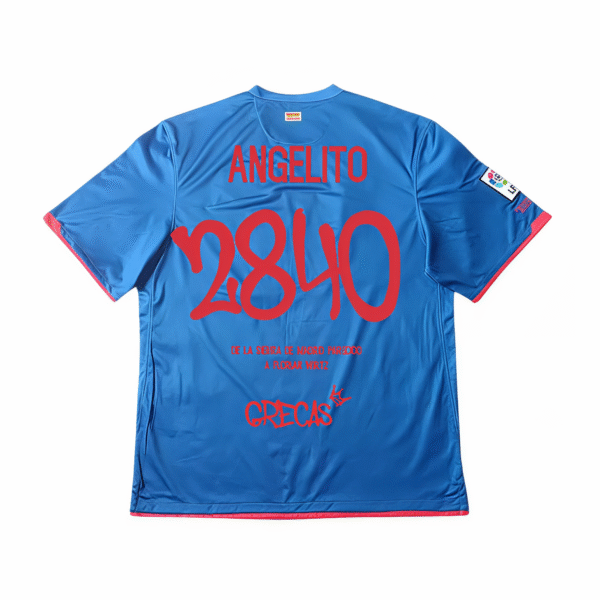 Camiseta Atlético de Madrid x Grecas azul y roja retro