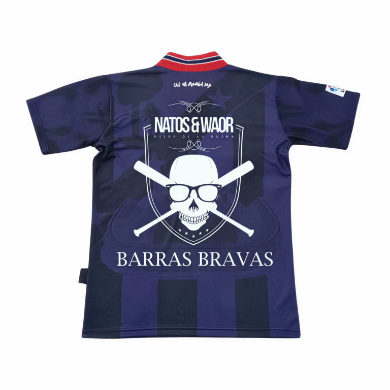 Camiseta Atlético de Madrid x Natos y Waor negra retro