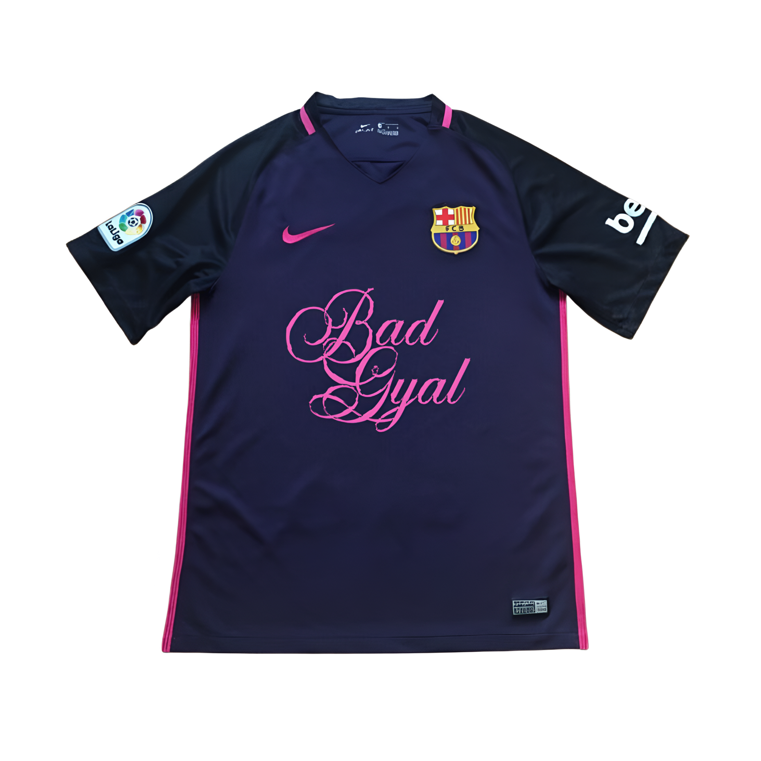 Barcelona x Bad Gyal camiseta rosa retro